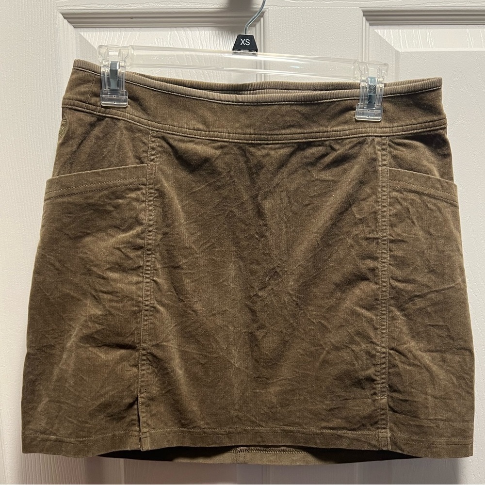 Kuhl | Strova Corduroy Skirt Olive Brown Style‎ 6380 Sz 8